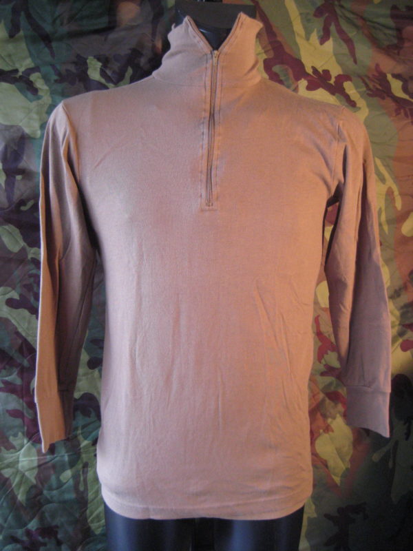 Original BW / Bundeswehr Trikothemd / Longsleeve in braun