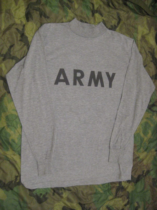 Original US Army PT (Physical Training) Longsleeve Grau -> B-Ware