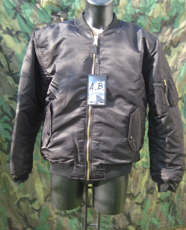 US MA1 Pilotenjacke schwarz (Nachbau)