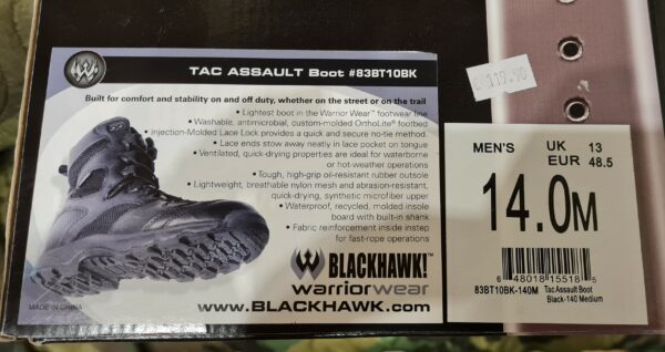 BLACKHAWK Tactical Assault Boots / Schuhe Gr. 48,5 – Bild 5