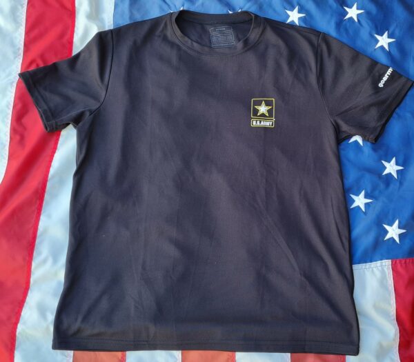 Original US Army PT (Physical Training) Promo T-Shirt - Schwarz / Gelb - Gr. Medium