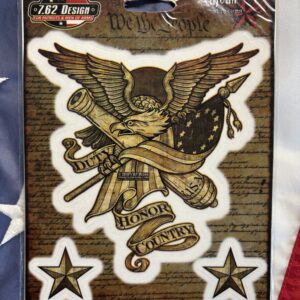 Duty Honor Country - Aufkleber / Sticker