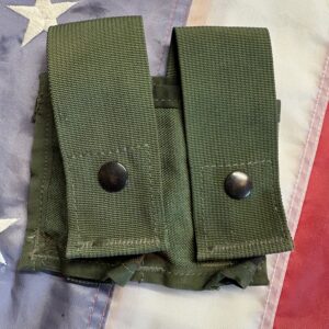 Original US Army High Explosive Pocket Double Molle II Pouch in woodland