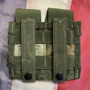 Alternative view of Original US Army High Explosive Pocket Double Molle II Pouch in woodland