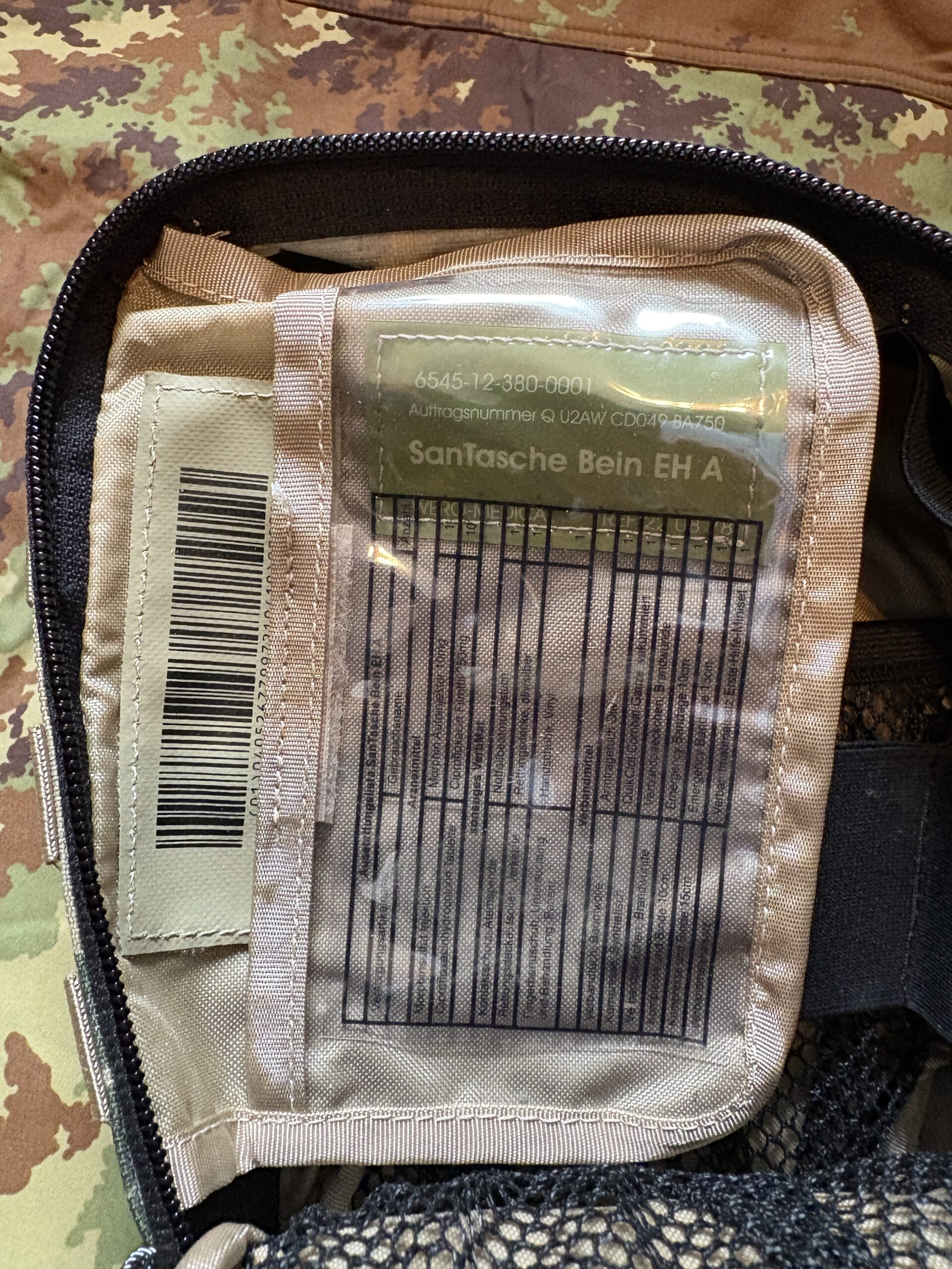 Original BW / Bundeswehr San Tasche - Erste Hilfe Pouch - IFAK KSK Spezial Kräfte – Bild 6