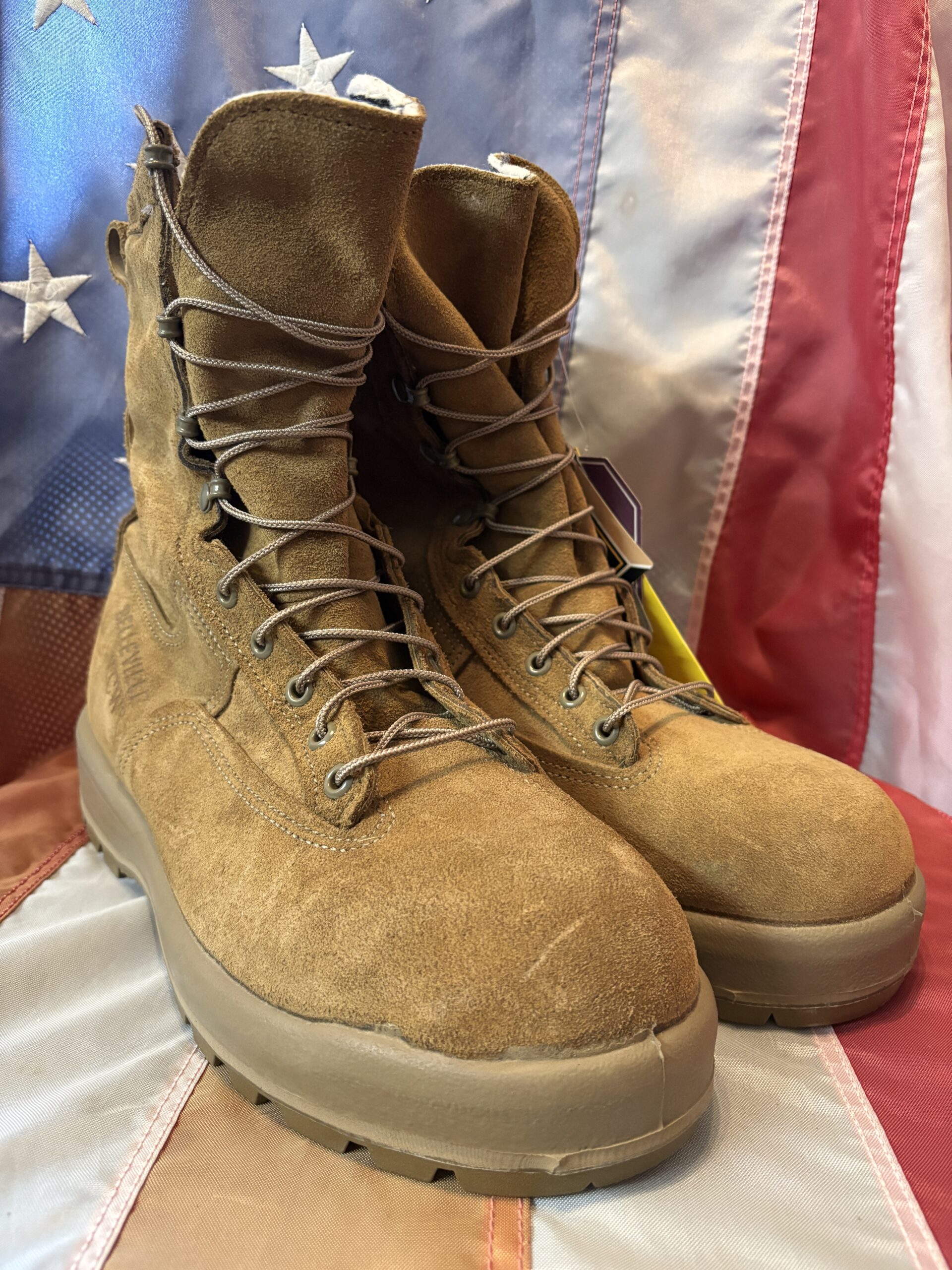 Original US Army Belleville Extreme Cold Weather C755 Boots / Stiefel - Gr. 10 R - Coyote