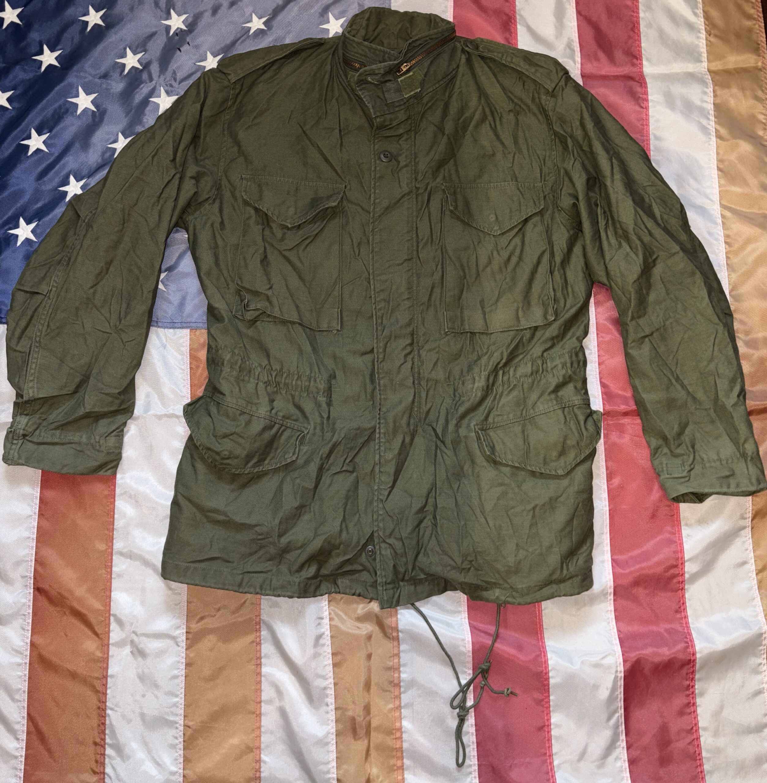 Original US Army M65 Jacke oliv - Gr. Medium / Regular - Vintage